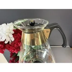 Pyrex | Dining | Vintage Pyrex Gold Starburst Glass Coffee Carafe ...